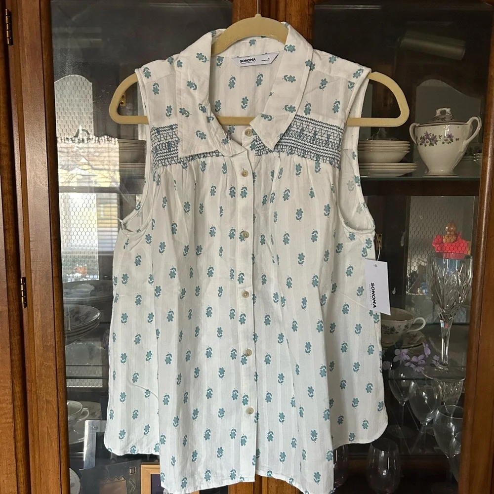 Button Down Chambray Shirt - Picture 4 of 5
